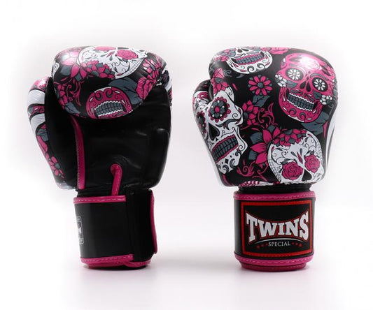 Twins Fancy Boxing Gloves FBGVL3-53 SKULL