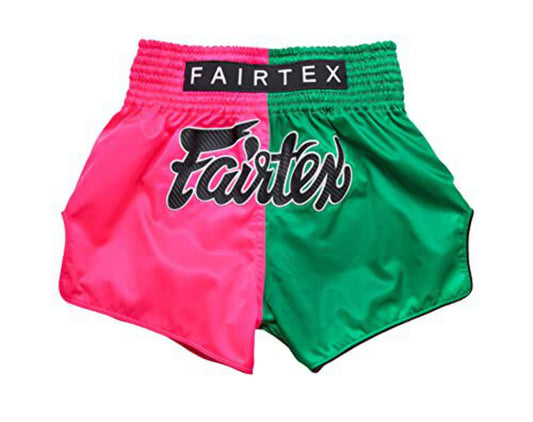Fairtex Boxing Muay Thai Shorts BS1911 Rosa Grün