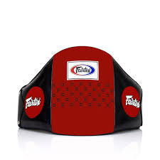 แผ่นรองท้อง Fairtex BPV1 สีขาว/ดำ หนังมาตรฐาน