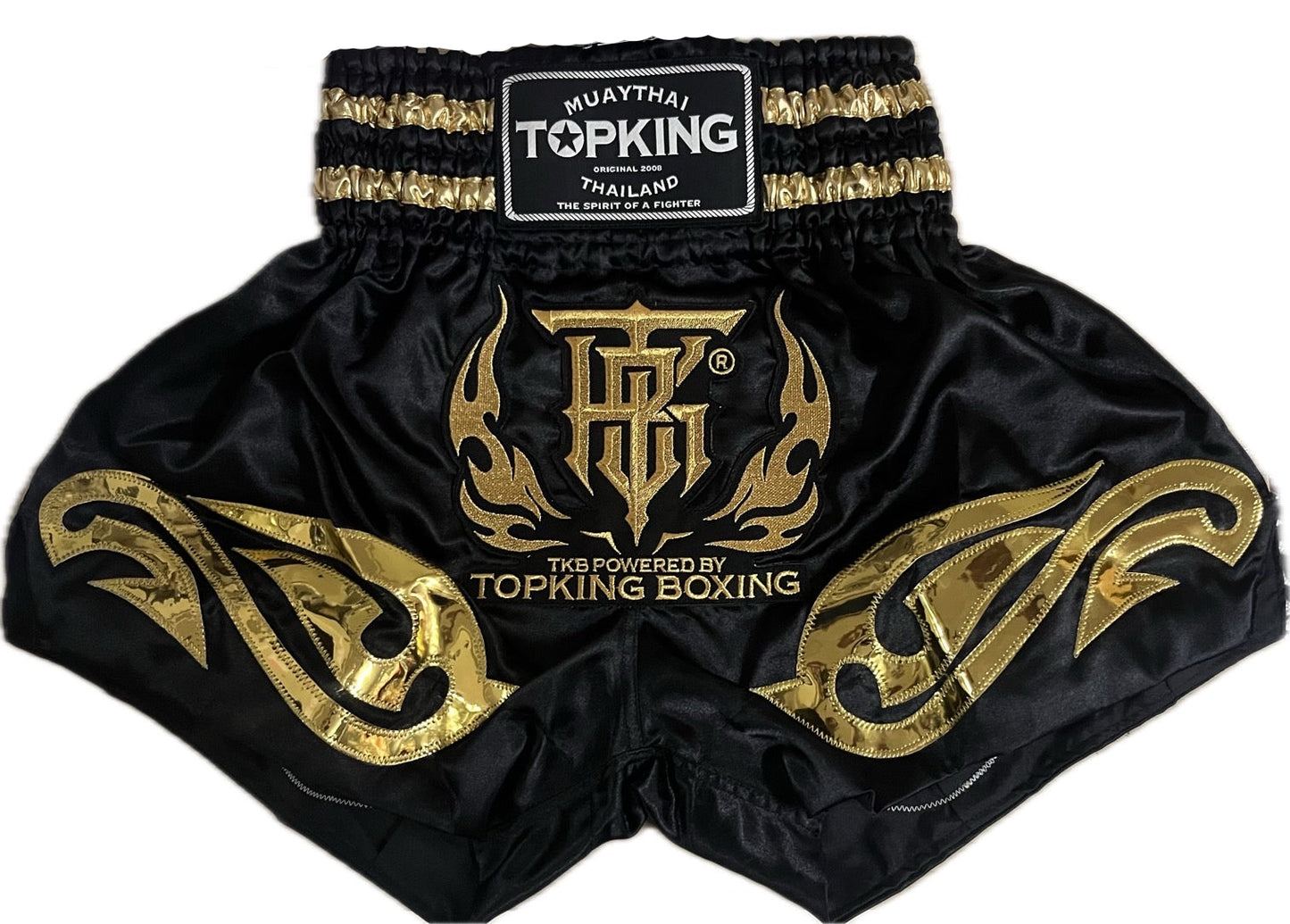 กางเกงมวยไทย Top King รุ่น TKTBS-095 สีทอง