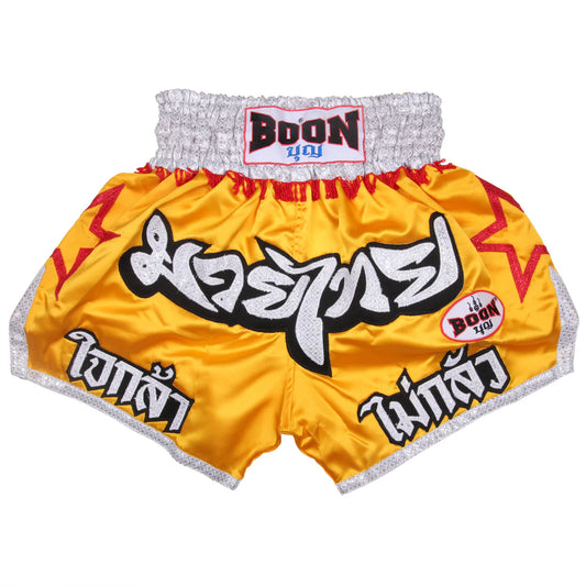Boon MT21 Muay Thai Shorts ROTE STERNE