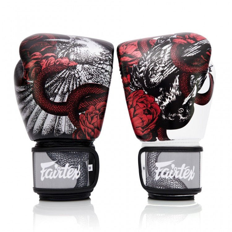 Fairtex Muay Thai Boxhandschuhe BGV24 The Beauty of Survival mit Tasche