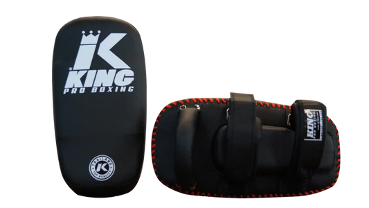 King Pro Muay Thai Kicking Pads Double Straps Microfiber